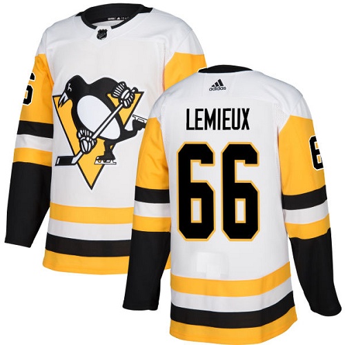 Pittsburgh Penguins #66 Mario Lemieux White Road Authentic Stitched Youth Jersey Youth cheap jerseys for sale - CheapJerseys.Shop
