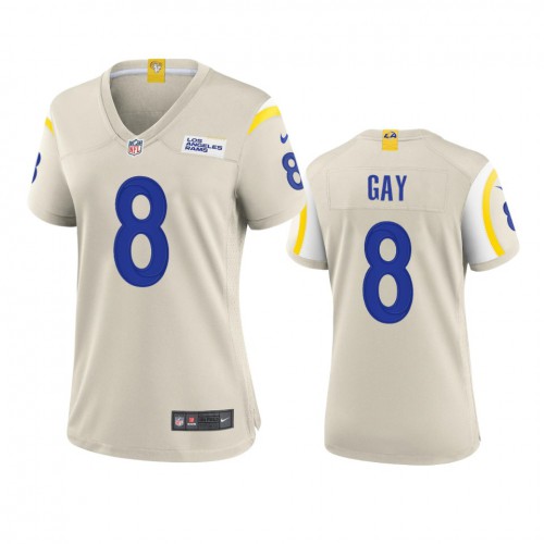 Los Angeles Los Angeles Rams #8 Matt Gay Women's Game Jersey - Bone Womens cheap jerseys for sale - CheapJerseys.Shop