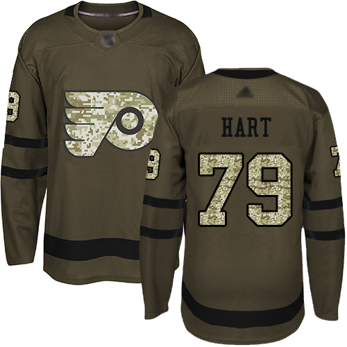 Philadelphia Flyers #79 Carter Hart Green Salute to Service Stitched Jersey Men's cheap jerseys for sale - CheapJerseys.Shop