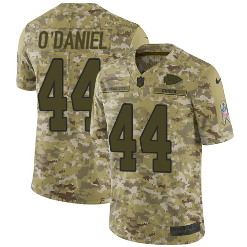 Kansas City Chiefs #44 Dorian O'Daniel Camo Men's Stitched Limited 2018 Salute To Service Jersey Men's cheap jerseys for sale - CheapJerseys.Shop