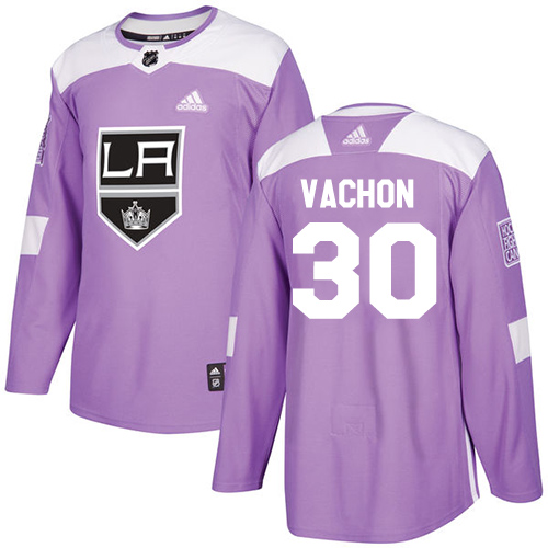 Los Angeles Kings #30 Rogie Vachon Purple Authentic Fights Cancer Stitched Jersey Men's cheap jerseys for sale - CheapJerseys.Shop