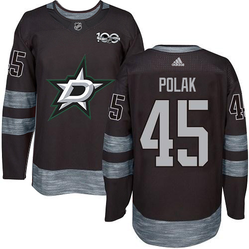 Dallas Stars #45 Roman Polak Black 1917-2017 100th Anniversary Stitched Jersey Men's cheap jerseys for sale - CheapJerseys.Shop