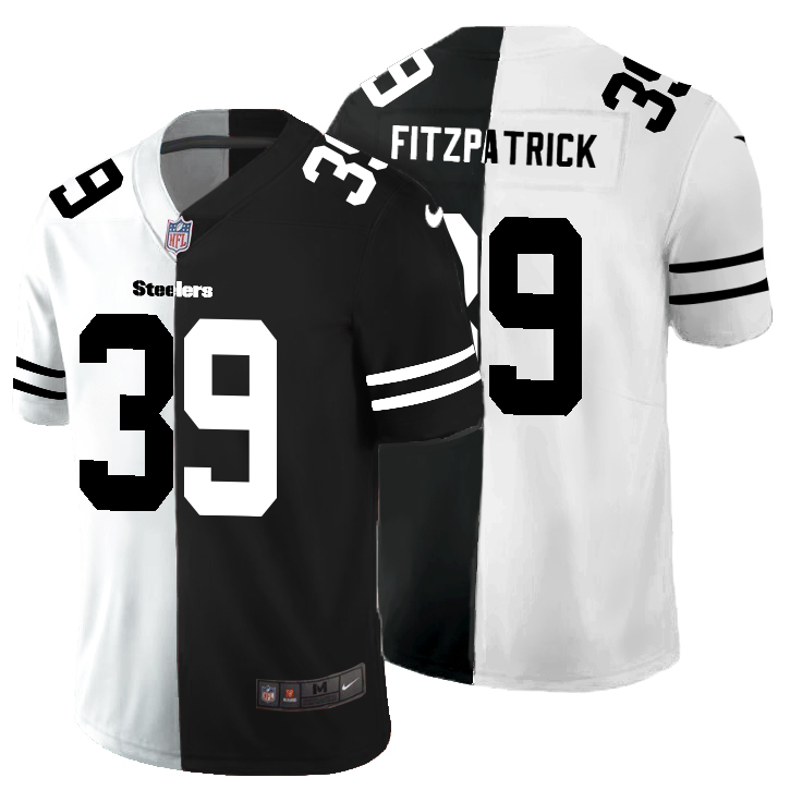 Pittsburgh Steelers #39 Minkah Fitzpatrick Men's Black V White Peace Split Vapor Untouchable Limited Jersey cheap jerseys for sale - CheapJerseys.Shop