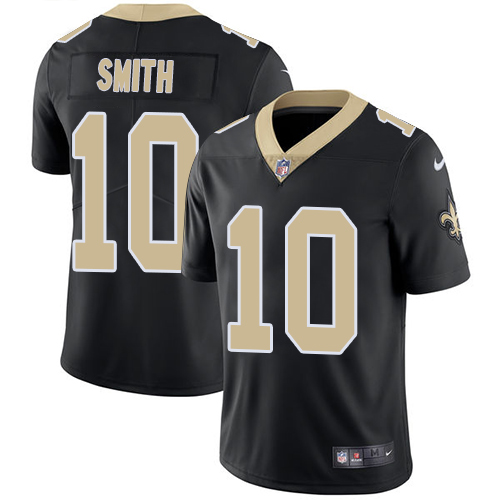 New Orleans Saints #10 Tre'Quan Smith Black Team Color Youth Stitched Vapor Untouchable Limited Jersey Youth cheap jerseys for sale - CheapJerseys.Shop