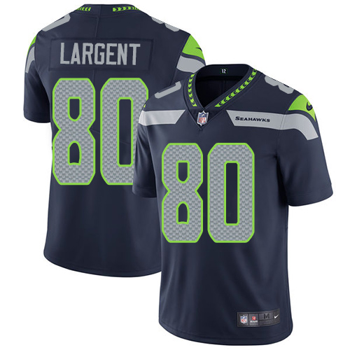 Seahawks #80 Steve Largent Steel Blue Team Color Men's Stitched Vapor Untouchable Limited Jersey cheap jerseys for sale - CheapJerseys.Shop