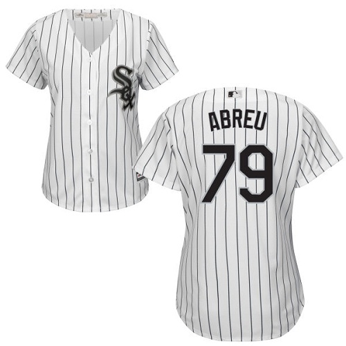 Chicago White Sox #79 Jose Abreu White(Black Strip) Home Women's Stitched Jersey Womens cheap jerseys for sale - CheapJerseys.Shop