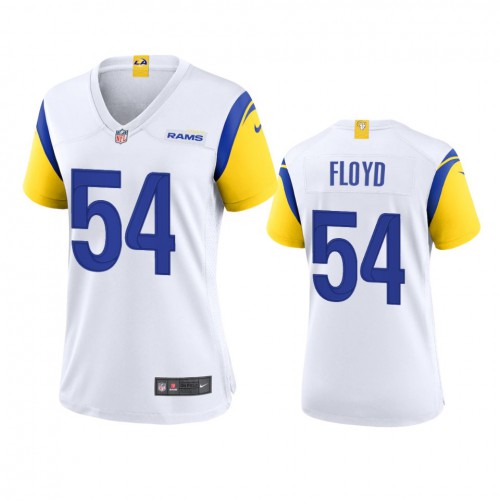 Los Angeles Los Angeles Rams #54 Leonard Floyd Women's Alternate Game Jersey - White Womens cheap jerseys for sale - CheapJerseys.Shop