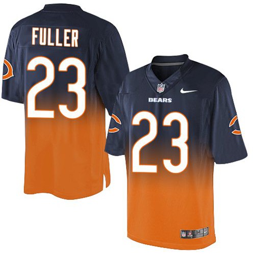 Chicago Bears #23 Kyle Fuller Navy Blue/Orange Men's Stitched Elite Fadeaway Fashion Jersey Men's cheap jerseys for sale - CheapJerseys.Shop