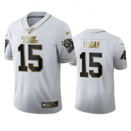 Carolina Carolina Panthers #15 Chris Hogan Men's White Golden Edition Vapor Limited 100 Jersey Men's cheap jerseys for sale - CheapJerseys.Shop