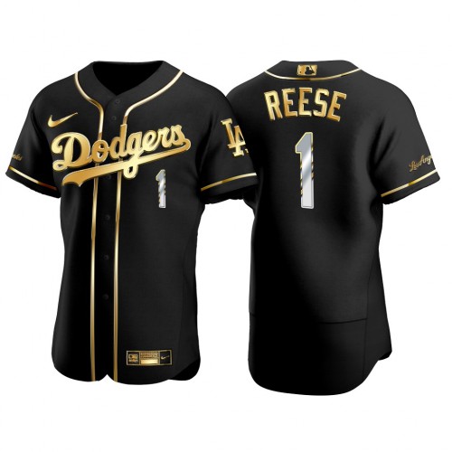 Los Angeles Los Angeles Dodgers #1 Pee Wee Reese Men's Authentic 2021 Gold Program Jersey Black Men's cheap jerseys for sale - CheapJerseys.Shop