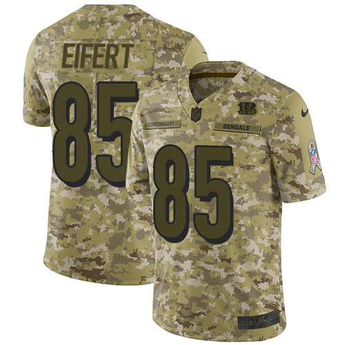 Cincinnati Bengals #85 Tyler Eifert Camo Youth Stitched Limited 2018 Salute to Service Jersey Youth cheap jerseys for sale - CheapJerseys.Shop