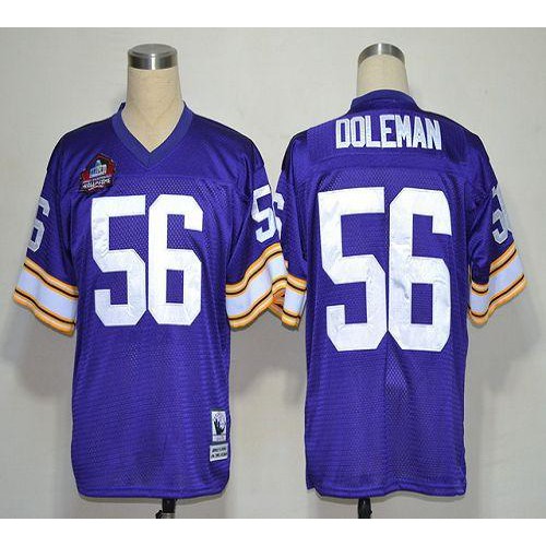 Mitchell And Ness Hall of Fame 2012 Minnesota Vikings #56 Chris Doleman Purple Stitched Throwback Jersey Men's cheap jerseys for sale - CheapJerseys.Shop