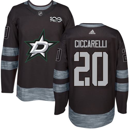 Dallas Stars #20 Dino Ciccarelli Black 1917-2017 100th Anniversary Stitched Jersey Men's cheap jerseys for sale - CheapJerseys.Shop