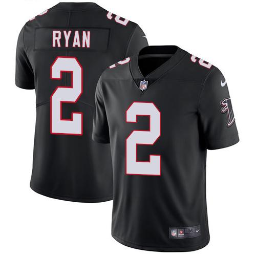 Atlanta Falcons #2 Matt Ryan Black Alternate Youth Stitched Vapor Untouchable Limited Jersey Youth cheap jerseys for sale - CheapJerseys.Shop