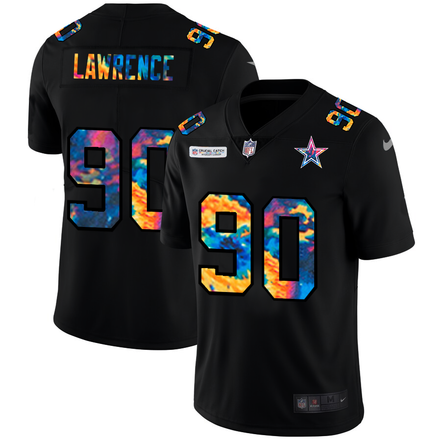 Dallas Cowboys #90 Demarcus Lawrence Men's Multi-Color Black 2020 Crucial Catch Vapor Untouchable Limited Jersey cheap jerseys for sale - CheapJerseys.Shop