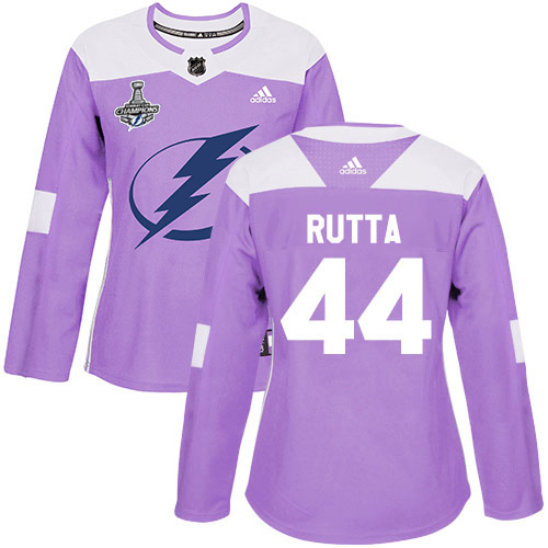 Tampa Bay Lightning #44 Jan Rutta Purple Authentic Fights Cancer Women's 2020 Stanley Cup Champions Stitched Jersey Womens cheap jerseys for sale - CheapJerseys.Shop