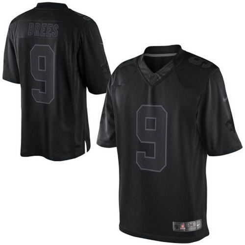 Saints #9 Drew Brees Black Men's Stitched Drenched Limited Jersey cheap jerseys for sale - CheapJerseys.Shop