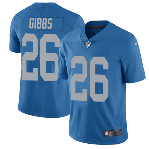 Lions #26 Jahmyr Gibbs Blue Throwback Men's Stitched Vapor Untouchable Limited Jersey cheap jerseys for sale - CheapJerseys.Shop