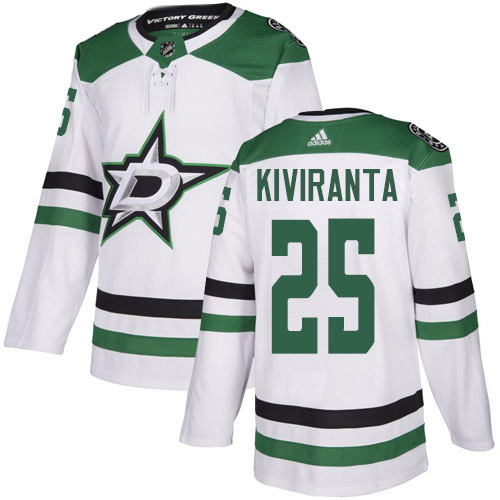 Dallas Stars #25 Joel Kiviranta White Road Authentic Stitched Jersey Men's cheap jerseys for sale - CheapJerseys.Shop