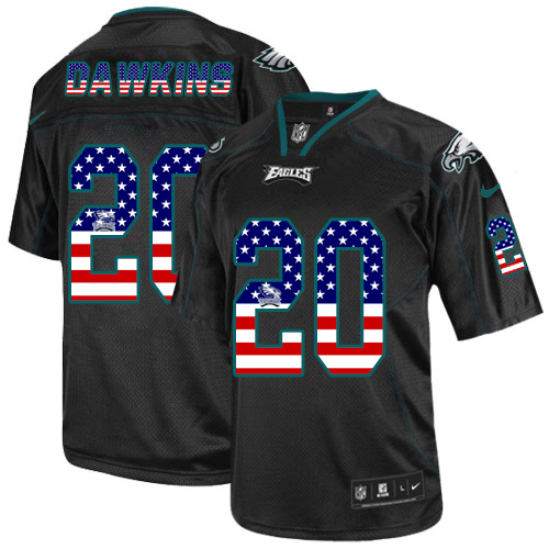 Eagles #20 Brian Dawkins Black Men's Stitched Elite USA Flag Fashion Jersey cheap jerseys for sale - CheapJerseys.Shop
