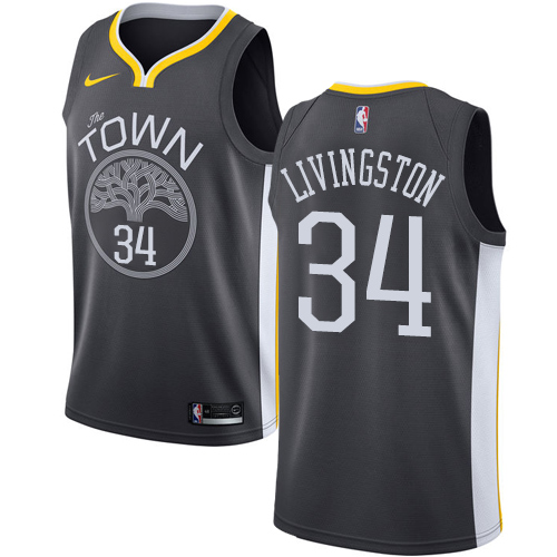 Golden State Warriors #34 Shaun Livingston Black Swingman Statement Edition Jersey Mens cheap jerseys for sale - CheapJerseys.Shop