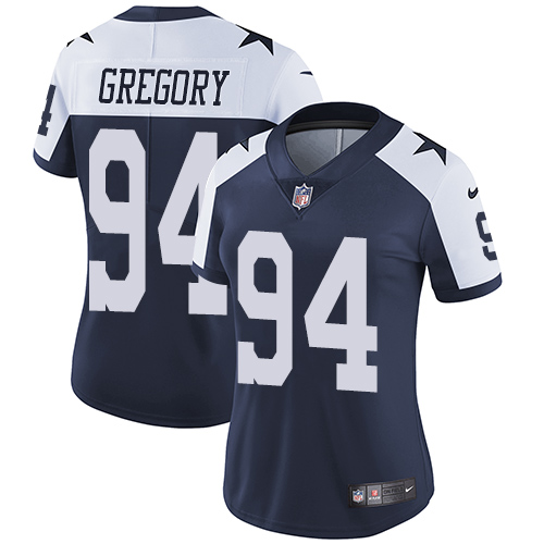 Dallas Cowboys #94 Randy Gregory Navy Blue Thanksgiving Women's Stitched Vapor Untouchable Limited Throwback Jersey Womens cheap jerseys for sale - CheapJerseys.Shop