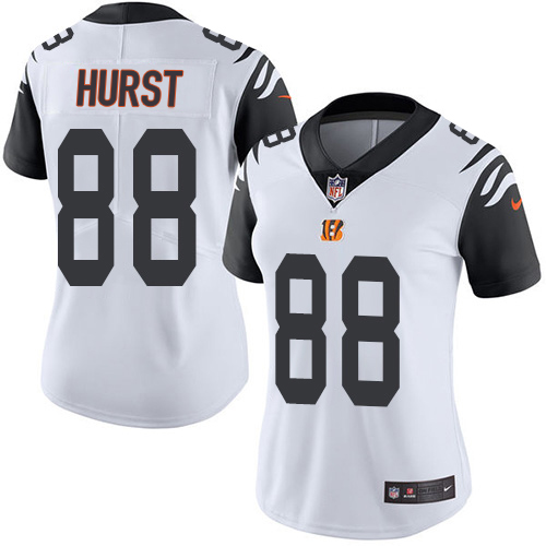 Bengals #88 Hayden Hurst White Women's Stitched Limited Rush Jersey cheap jerseys for sale - CheapJerseys.Shop