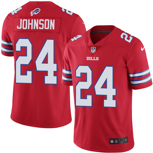 Buffalo Bills #24 Taron Johnson Red Men's Stitched Limited Rush Jersey Men's cheap jerseys for sale - CheapJerseys.Shop
