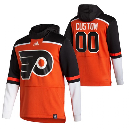 Philadelphia Flyers Custom Reverse Retro Pullover Hoodie Orange cheap jerseys for sale - CheapJerseys.Shop