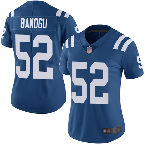Indianapolis Colts #52 Ben Banogu Royal Blue Team Color Women's Stitched Vapor Untouchable Limited Jersey Womens cheap jerseys for sale - CheapJerseys.Shop