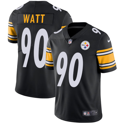 Steelers #90 T. J. Watt Black Team Color Youth Stitched Vapor Untouchable Limited Jersey cheap jerseys for sale - CheapJerseys.Shop