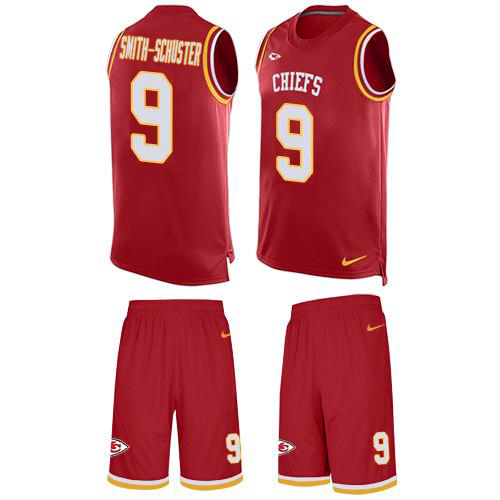 Chiefs #9 JuJu Smith-Schuster Red Team Color Men's Stitched Limited Tank Top Suit Jersey cheap jerseys for sale - CheapJerseys.Shop