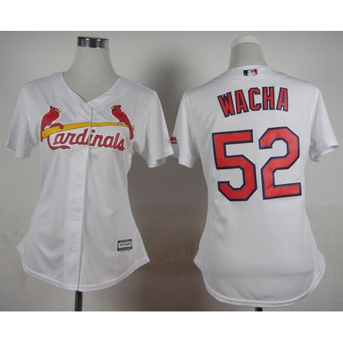 St.Louis Cardinals #52 Michael Wacha White Home Women's Stitched Jersey Womens cheap jerseys for sale - CheapJerseys.Shop