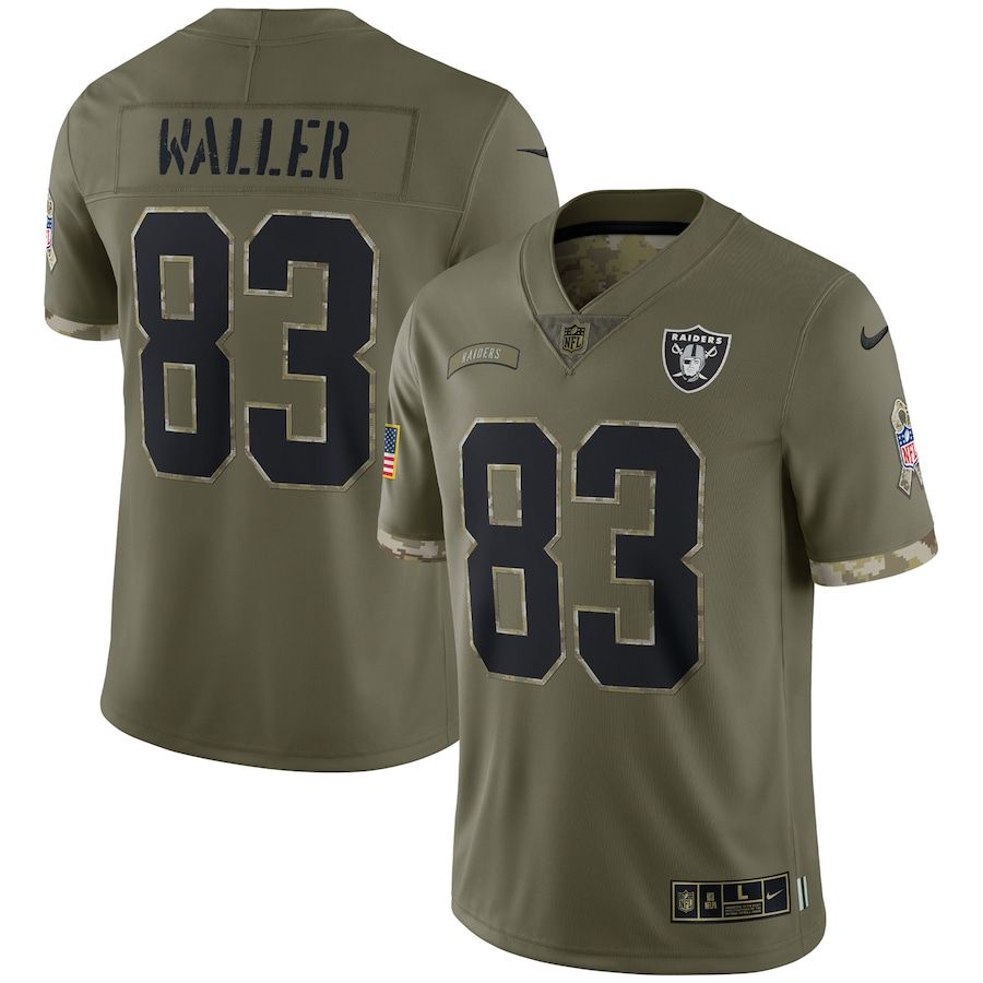 Las Vegas Raiders #83 Darren Waller Men's 2022 Salute To Service Limited Jersey - Olive cheap jerseys for sale - CheapJerseys.Shop