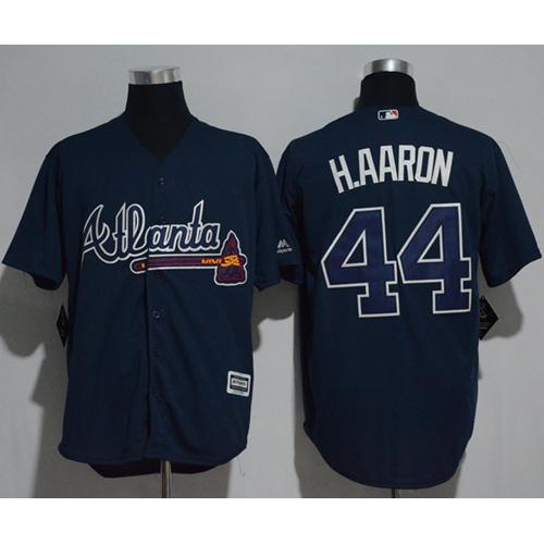 Atlanta Braves #44 Hank Aaron Blue New Cool Base Stitched Jersey Men's cheap jerseys for sale - CheapJerseys.Shop