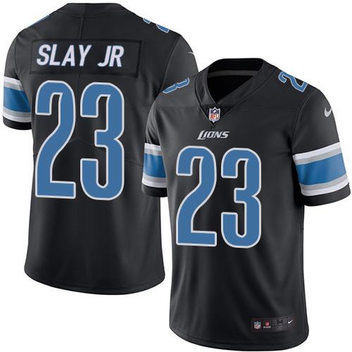 Detroit Lions #23 Darius Slay Jr Black Men's Stitched Limited Rush Jersey Men's cheap jerseys for sale - CheapJerseys.Shop
