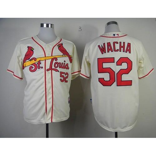 St.Louis Cardinals #52 Michael Wacha Cream Cool Base Stitched Jersey Men's cheap jerseys for sale - CheapJerseys.Shop
