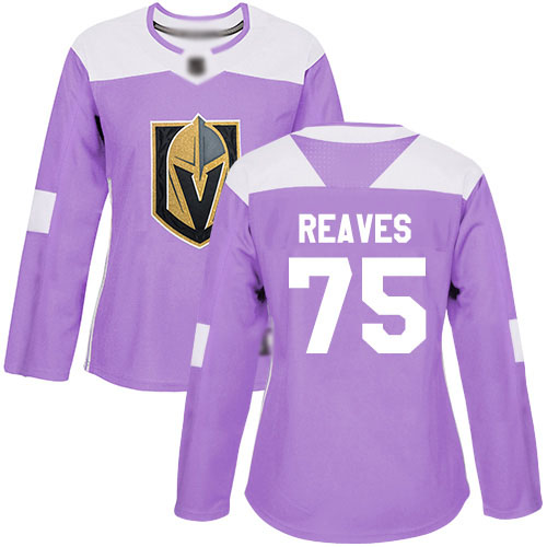 Golden Vegas Golden Knights #75 Ryan Reaves Purple Authentic Fights Cancer Women's Stitched Jersey Womens cheap jerseys for sale - CheapJerseys.Shop