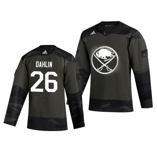 Buffalo Buffalo Sabres #26 Rasmus Dahlin 2019 Veterans Day Men's Authentic Practice Jersey Camo Men's cheap jerseys for sale - CheapJerseys.Shop