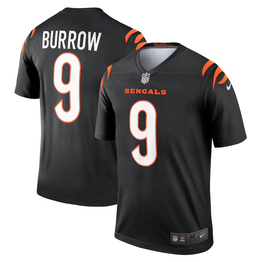 Cincinnati Bengals #9 Joe Burrow Black Legend Jersey cheap jerseys for sale - CheapJerseys.Shop