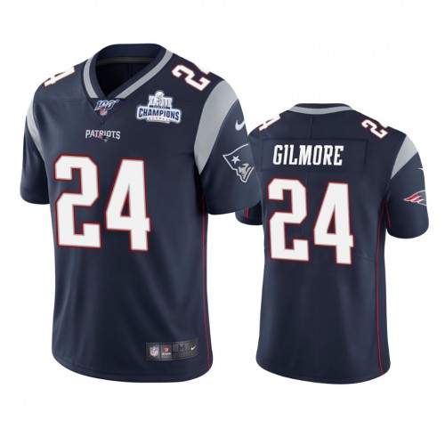 New England New England Patriots #24 Stephon Gilmore Navy Super Bowl LIII Champions Vapor Limited Jersey Men's cheap jerseys for sale - CheapJerseys.Shop