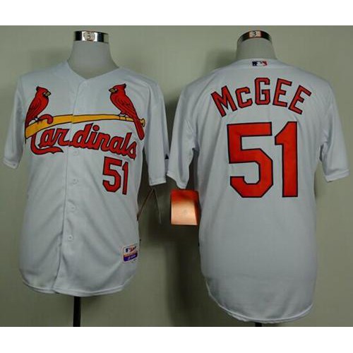 St.Louis Cardinals #51 Willie McGee White Cool Base Stitched Jersey Men's cheap jerseys for sale - CheapJerseys.Shop