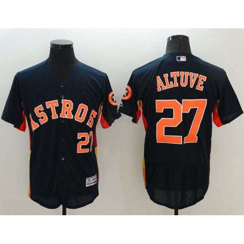 Houston Astros #27 Jose Altuve Navy Blue Flexbase Authentic Collection Stitched Jersey Men's cheap jerseys for sale - CheapJerseys.Shop
