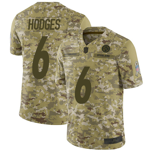 Pittsburgh Steelers #6 Devlin Hodges Camo Men's Stitched Limited 2018 Salute To Service Jersey Men's cheap jerseys for sale - CheapJerseys.Shop