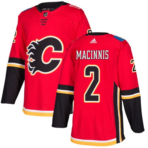 Calgary Flames #2 Al MacInnis Red Home Authentic Stitched Jersey Men's cheap jerseys for sale - CheapJerseys.Shop