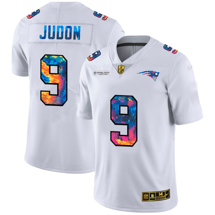 New England Patriots #9 Matt Judon Men's White Multi-Color 2020 Crucial Catch Limited Jersey cheap jerseys for sale - CheapJerseys.Shop