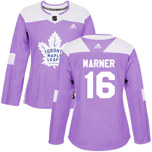 Maple Toronto Maple Leafs #16 Mitchell Marner Purple Authentic Fights Cancer Women's Stitched Jersey Womens cheap jerseys for sale - CheapJerseys.Shop