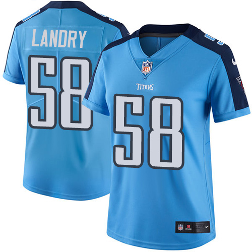 Tennessee Titans #58 Harold Landry Light Blue Women's Stitched Limited Rush Jersey Womens cheap jerseys for sale - CheapJerseys.Shop