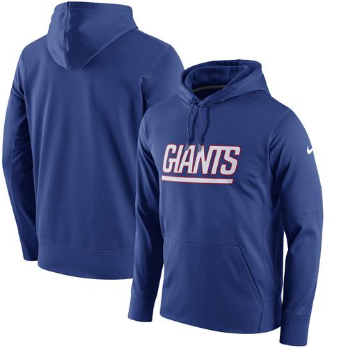 Men's New York Giants Royal Circuit Wordmark Essential Performance Pullover Hoodie cheap jerseys for sale - CheapJerseys.Shop