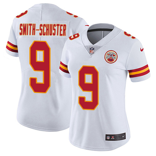 Chiefs #9 JuJu Smith-Schuster White Women's Stitched Vapor Untouchable Limited Jersey cheap jerseys for sale - CheapJerseys.Shop